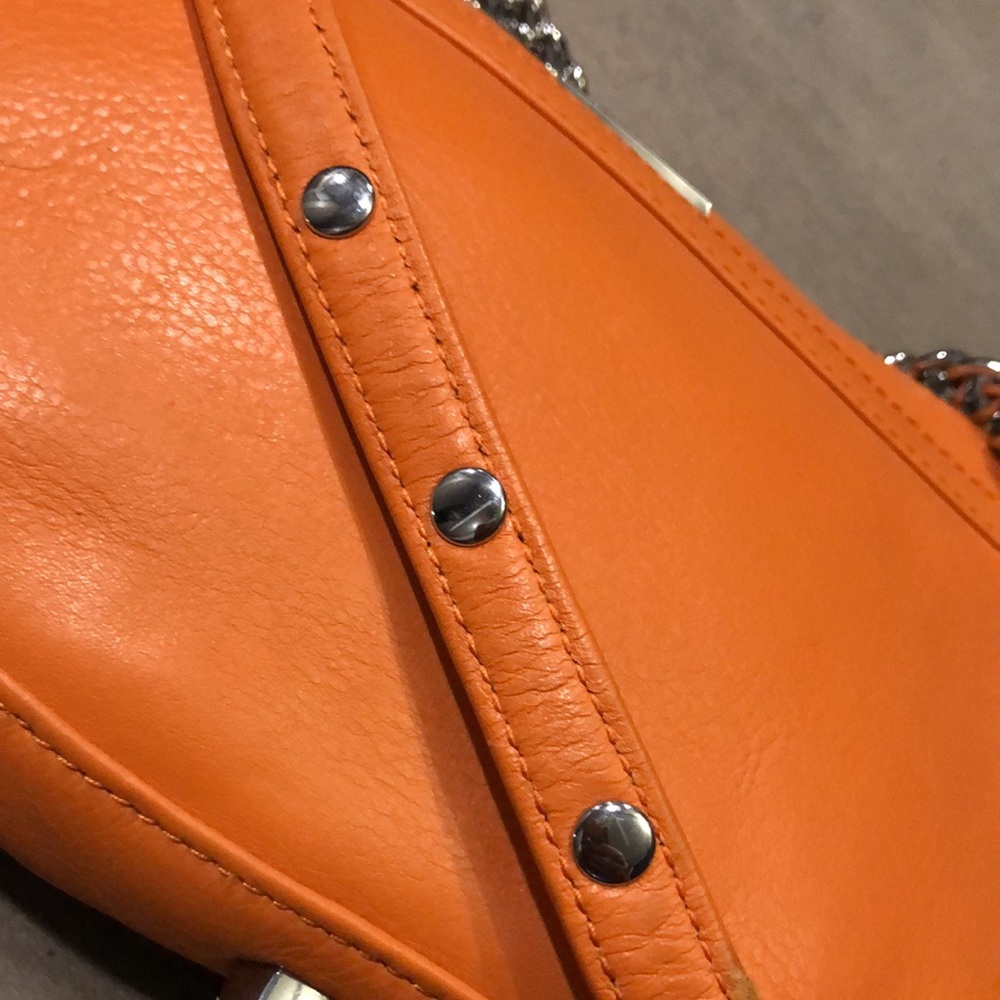 Rebecca Minkoff NWOT Leather Orange Crossbody bag - Picture 8 of 12